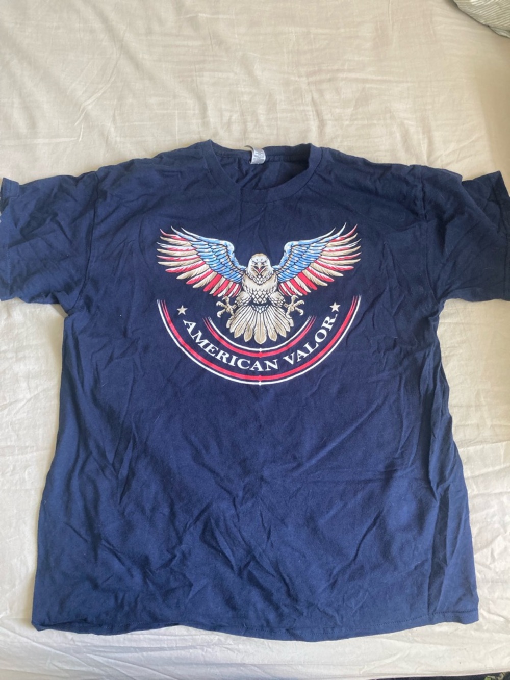 American Valor Navy Eagle Graphic Short Sleeve Tee - Men